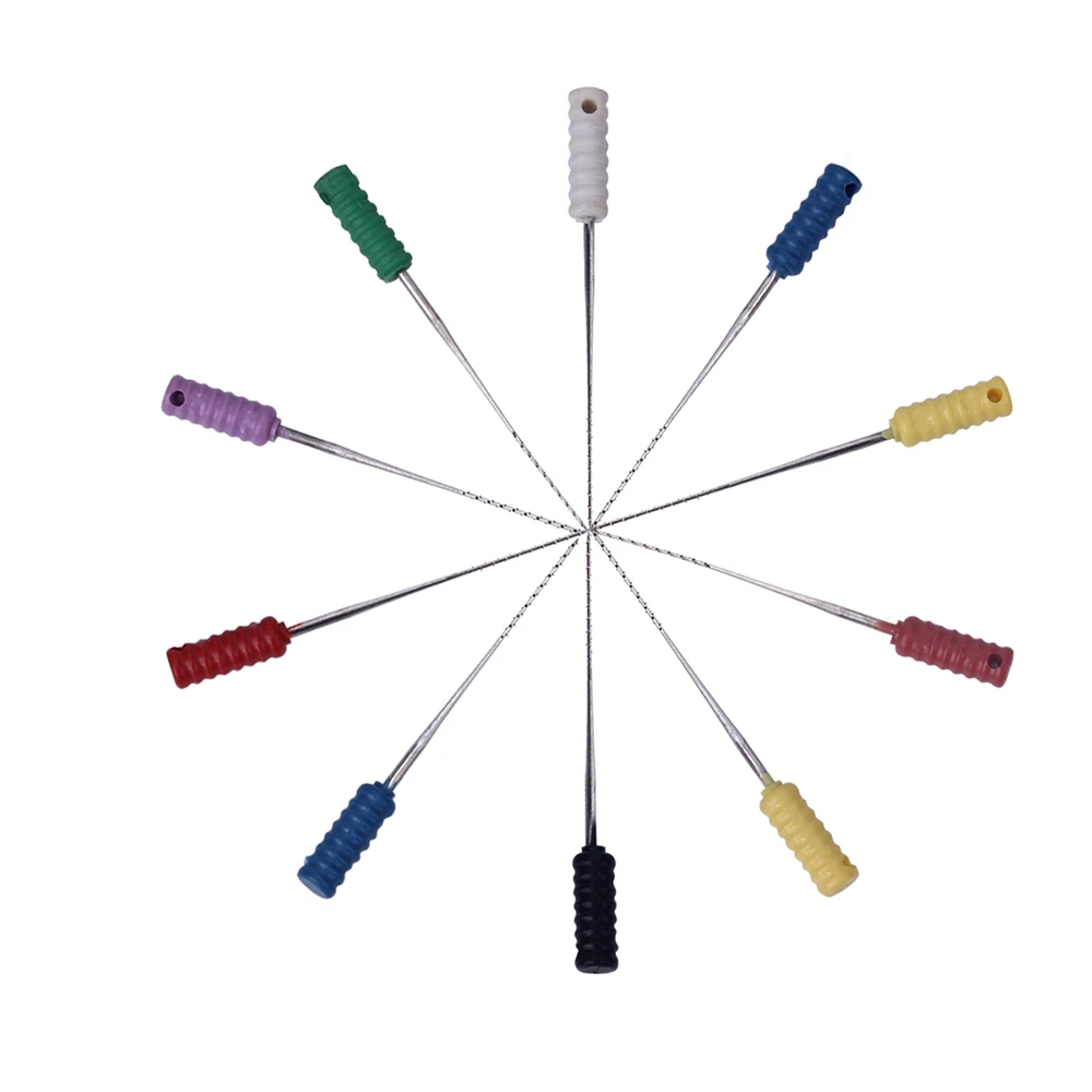 10 шт./упак. 25 мм зубные бусины из нержавеющей стали для очистки корневого канала |