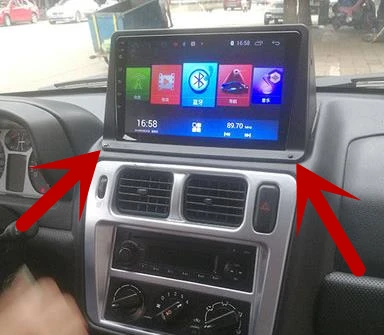 1 компл. Mini 9 дюймов 2.5D изогнутый экран планшет для Pajero Pinin парковочная камера