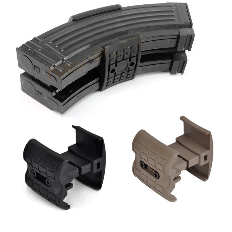 

Rifle AK Mag Coupler Tactical Mag Clip Magazine Parallel Connector For AK47/74 Series Airsoft rifle AEG/GBB Hunting Accessories