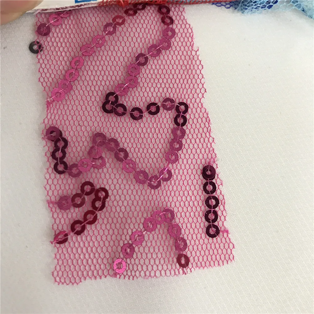 Hot Pink 1 ярд золото/серебро блеск тюль сетка Ткань блесток кружева марлевые прозрачные платья Тюлевая кружевная… с блестками сетка для свадебного платья - Цвет: Hot Pink