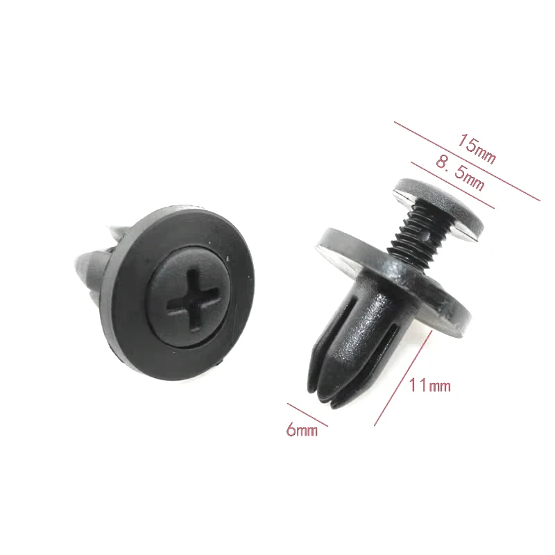 500 шт 6 мм Авто Бампер Застежка отверстие заклепки фиксатор пуш-ап крышка