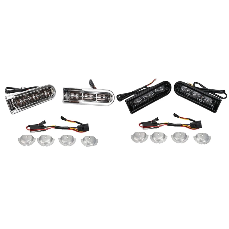

Motorcycle LED Inserts Saddlebag Filler Support Taillight Running Light for Touring Road King Glide