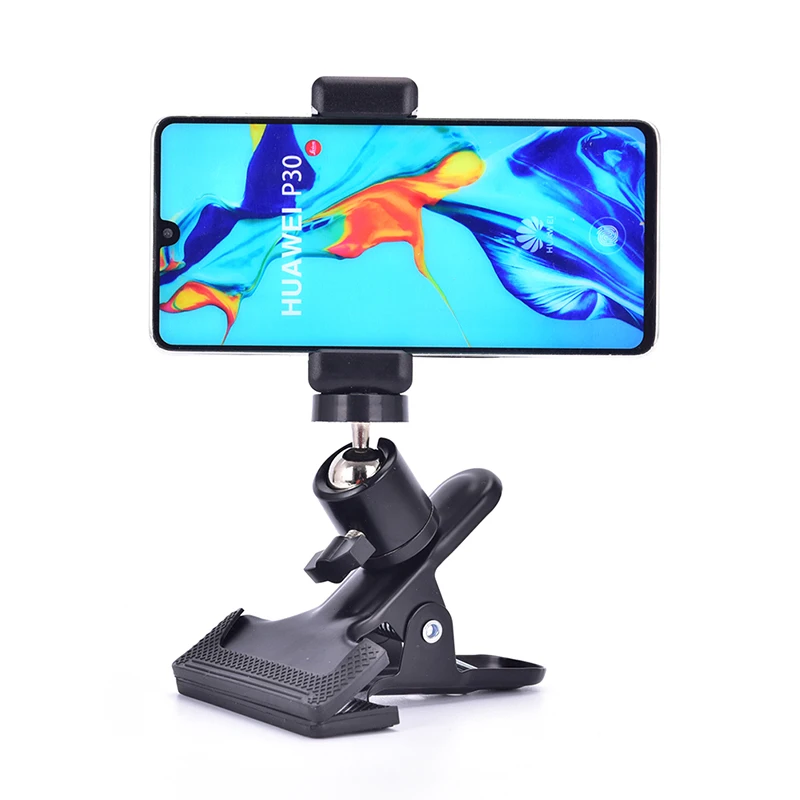 

Guitar Head Clip Mobile Phone Holder Live Broadcast Bracket Stand Tripod Clip Head For iPhone 11X Support Desktop Music Holder