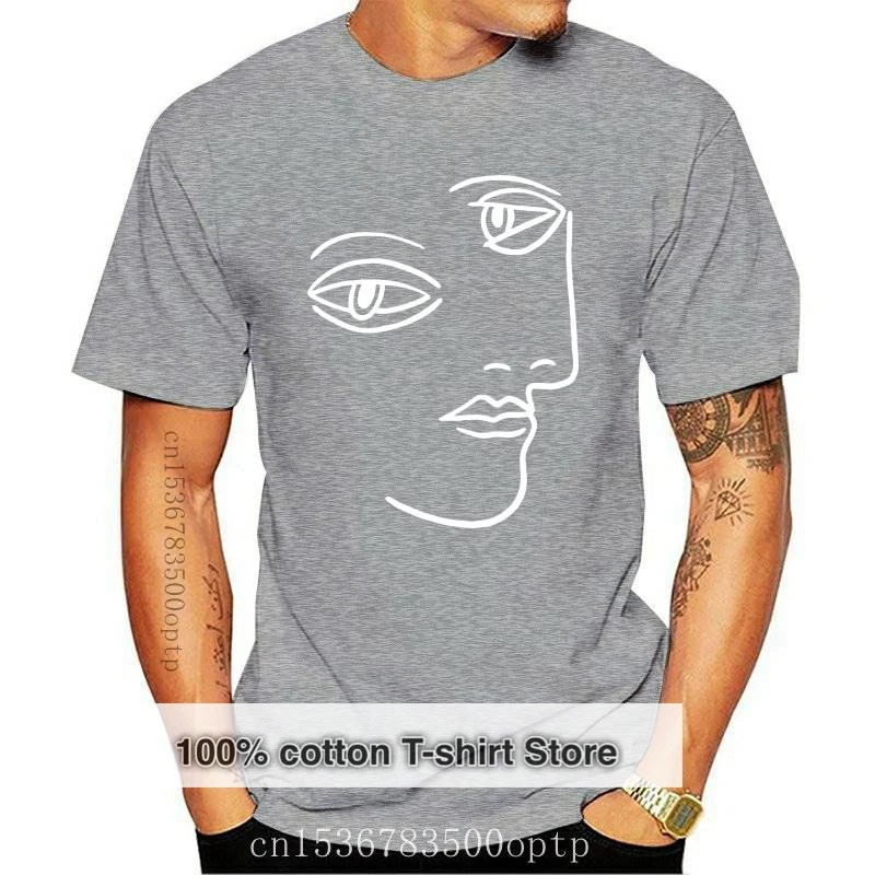 Новая мужская футболка белая Пикассо для женщин и мужчин |