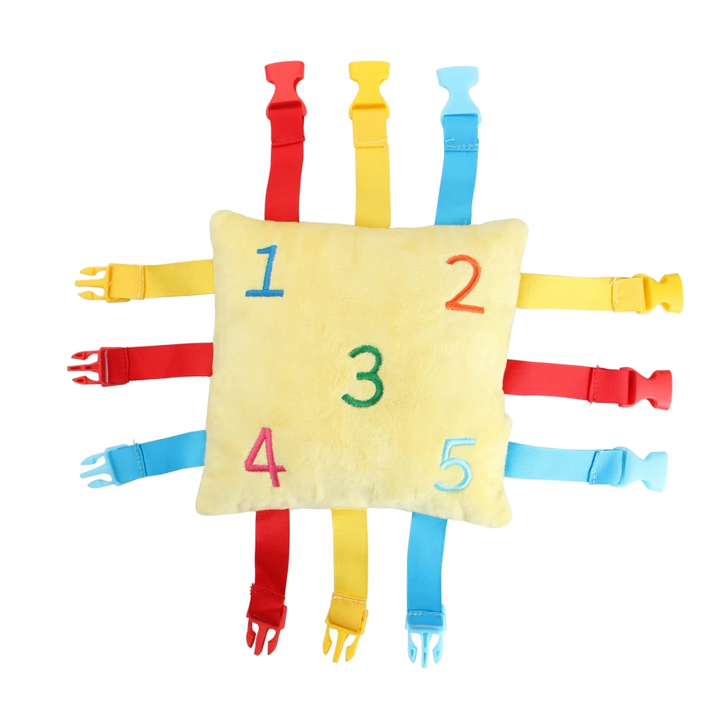 Libro sensorial silencioso para ni&ntilde;os, rompecabezas con hebilla, juego a juego de Color, juguete educativo-0