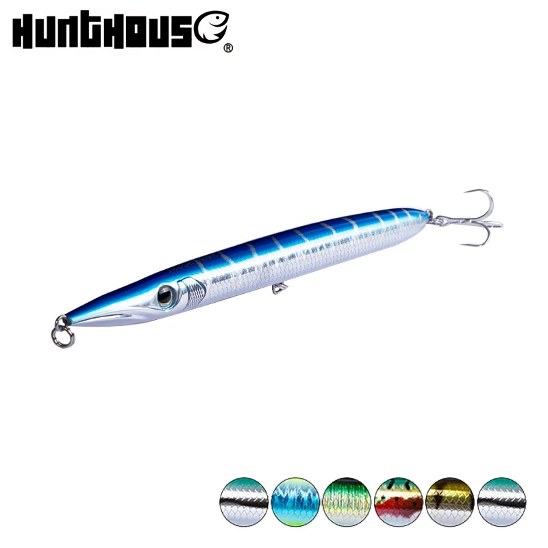 Рыболовная жесткая приманка Hunthouse карандашная топвотер LW501 190 мм 32 г для морского