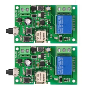 2pcs wifi switch wireless relay module smart home automation for access control system inchingself locking free global shipping