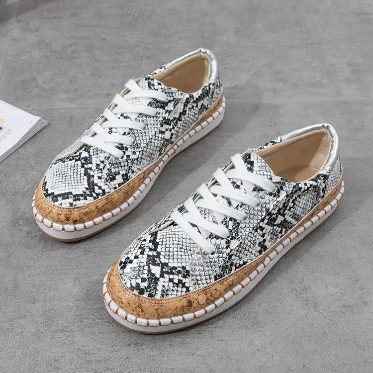 

Casual Woman Shoe Wedge Basket 2021 Female Footwear Autumn Round Toe Sports Big Size Cross Dress Fall Summer Microfiber Basic Le