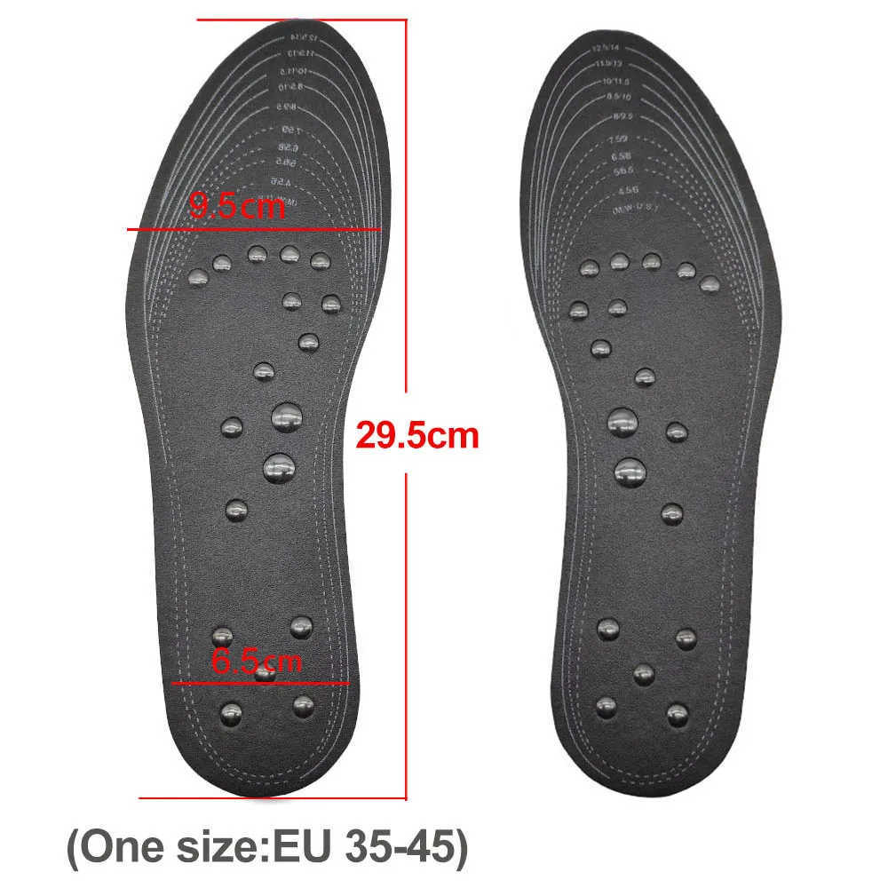 18 magnets Unisex Magnetic Therapy Massage Insoles Foot Acupressure Shoe Pads Therapy Slimming Insoles for Weight Loss