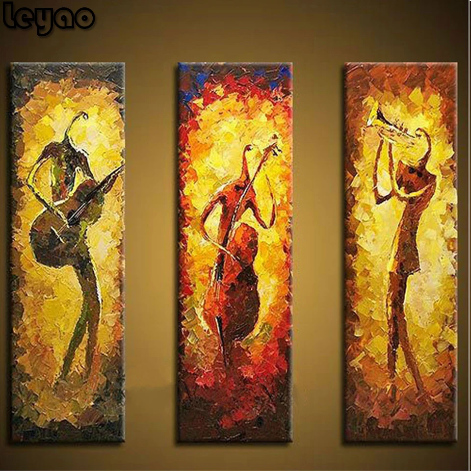 Алмазная 5D живопись сделай сам абстрактная картина боди-арт музыка вышивка