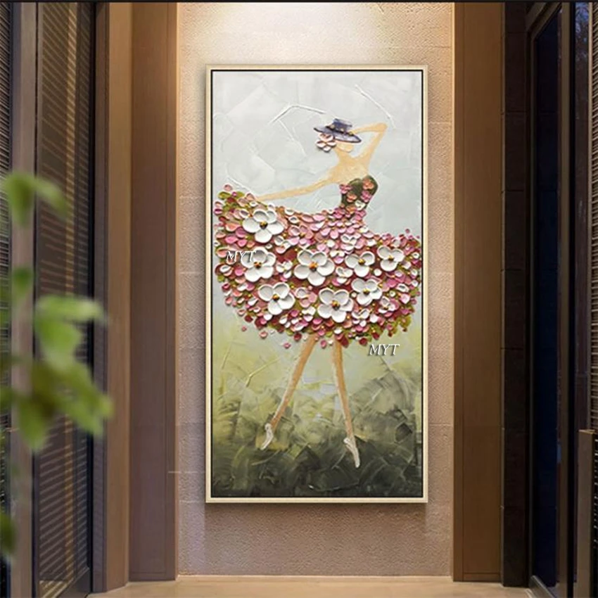 Настенные картины для гостиной картина маслом абстрактное искусство на холсте