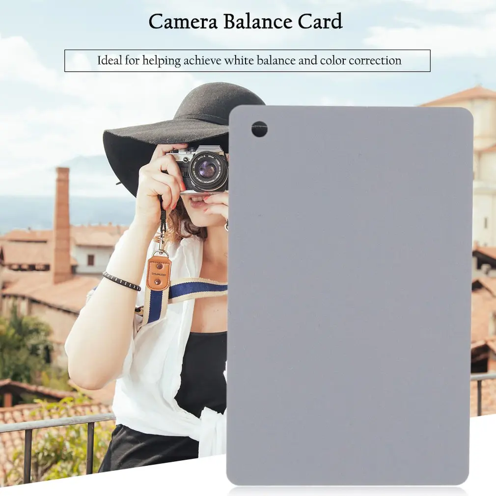 

Hot selling 3 in 1 Pocket-Size Digital Camera 18% White Black Grey Balance Cards with Neck Strap for Digital Photography Newest