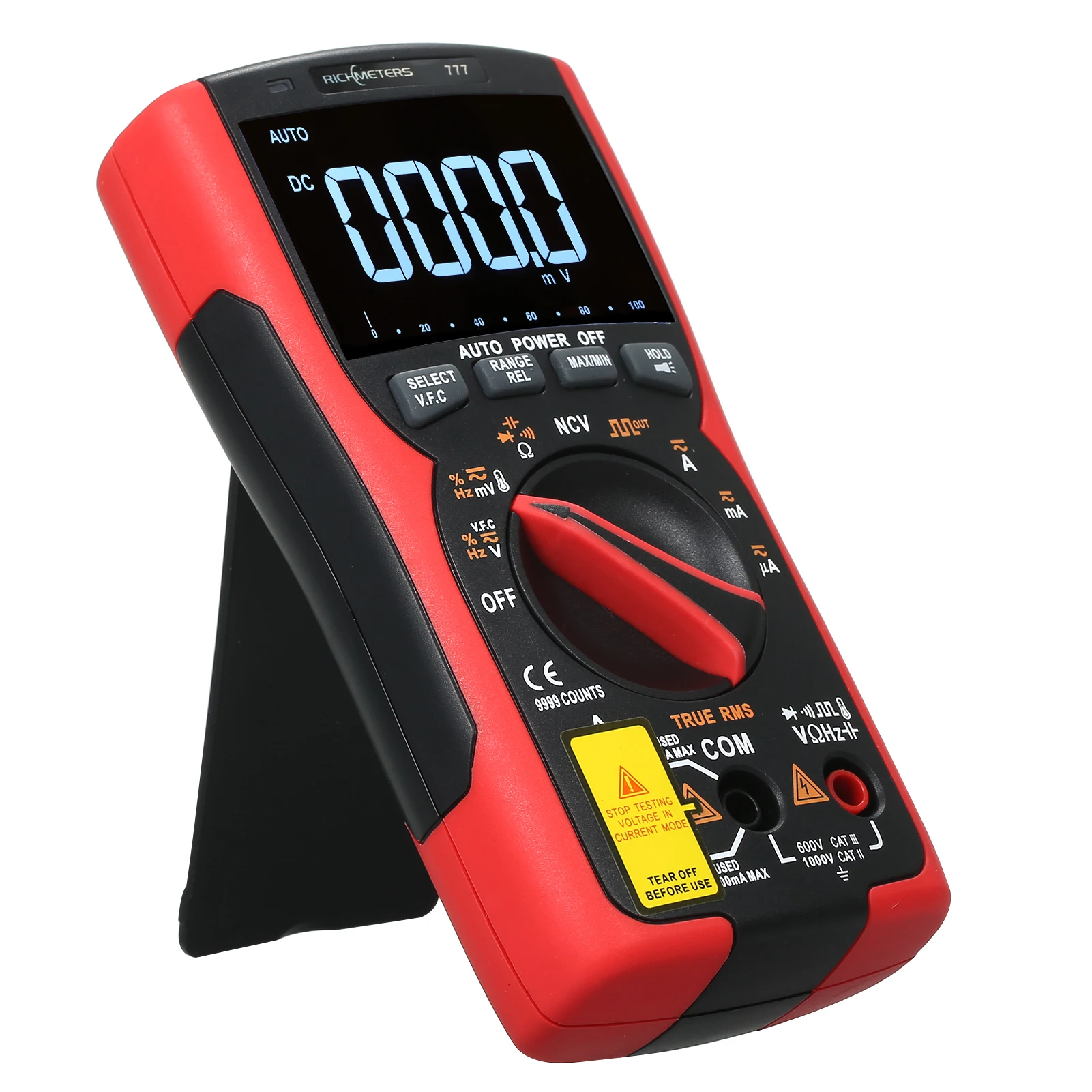 

RICHMETERS RM777 Digital Multimeter 9999 Professional True RMS Analog Tester Multimetro Capacitor NCV AC/DC Measuring Meter