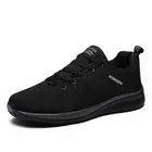 Дышащая спортивная мужская спортивная обувь большого размера для мужчин, спортивные черные теннисные кроссовки 2020, обувь на плоской подошве, для ходьбы, GME-1485