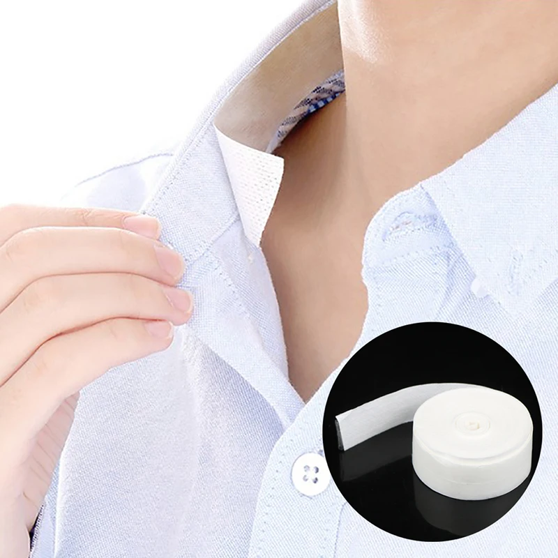 

8M Summer Collar Sweat Pad Disposable Collar Grime Protector Sweat Pads Self-Adhesive Neck Liner Pads Unisex