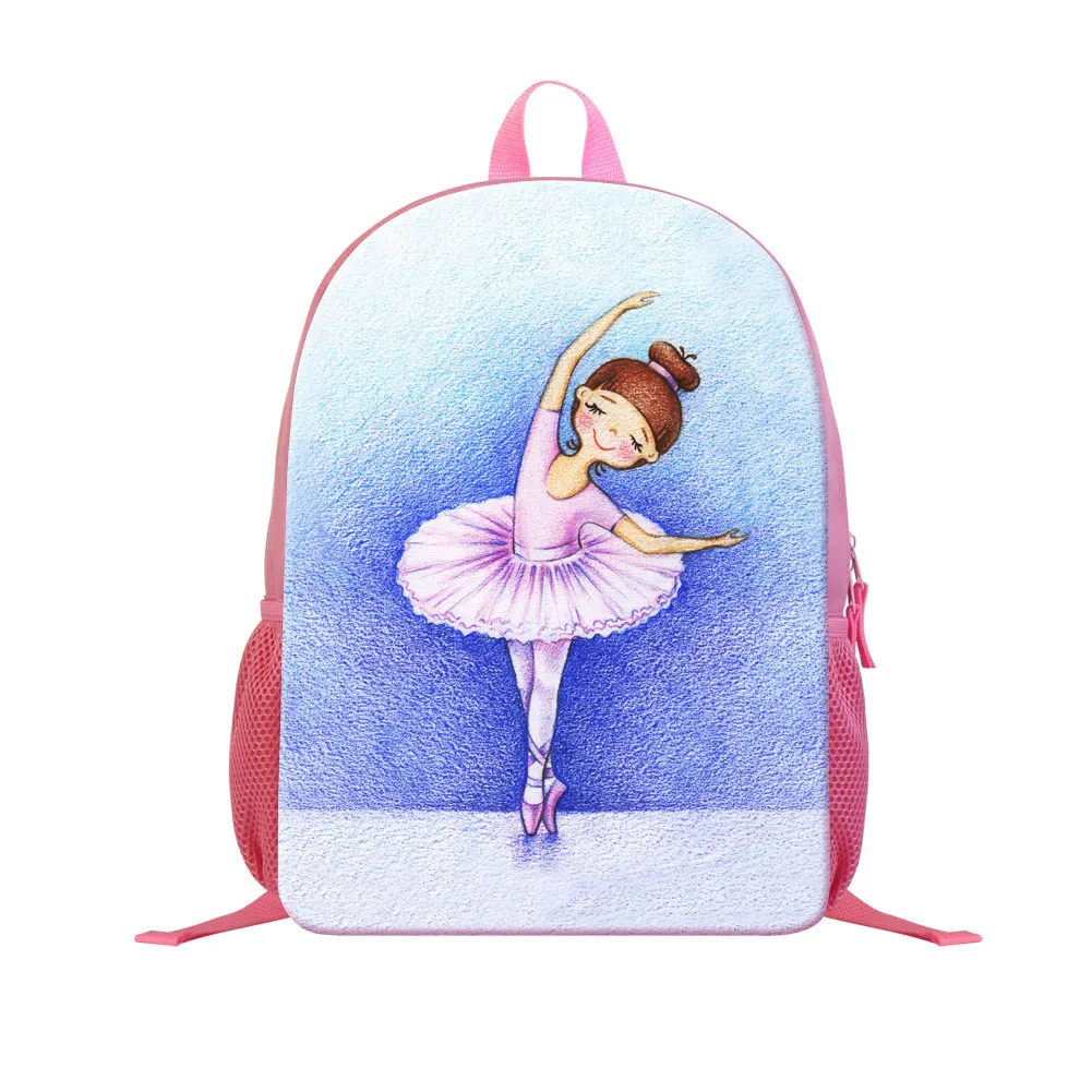 

Children's Backpack Nylon Pink Print Color Packs For Girls Child Kindergarten Day Care Center School Bag Kids Bags