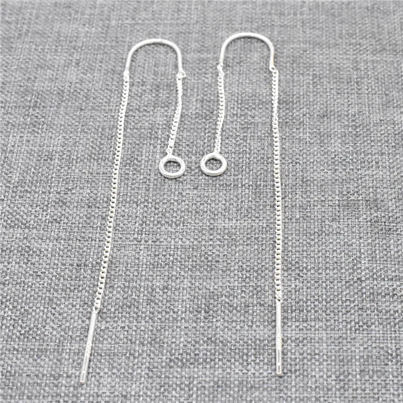 U-образные нитки для сережек, с кольцом, из серебра 925 пробы, 4 шт.