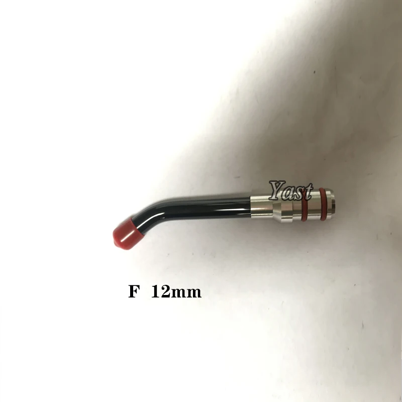 12mm 2 pieces(D) 2 шт. Стоматологическое Оптическое волокно отверждения свет направляющий стержень наконечник стеклянный светодиодный наконечник черный 10 мм или 12 мм - Цвет: 12mm 2 pieces(D)