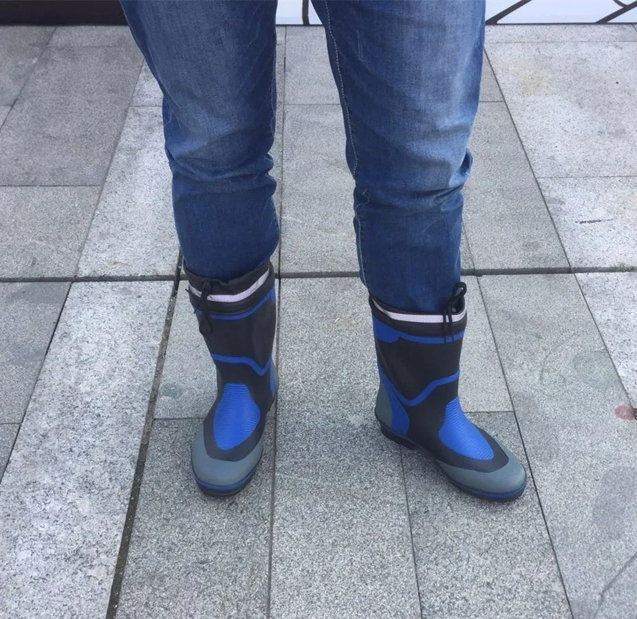 Водонепроницаемые резиновые сапоги для мужчин Обувь дождливой воды