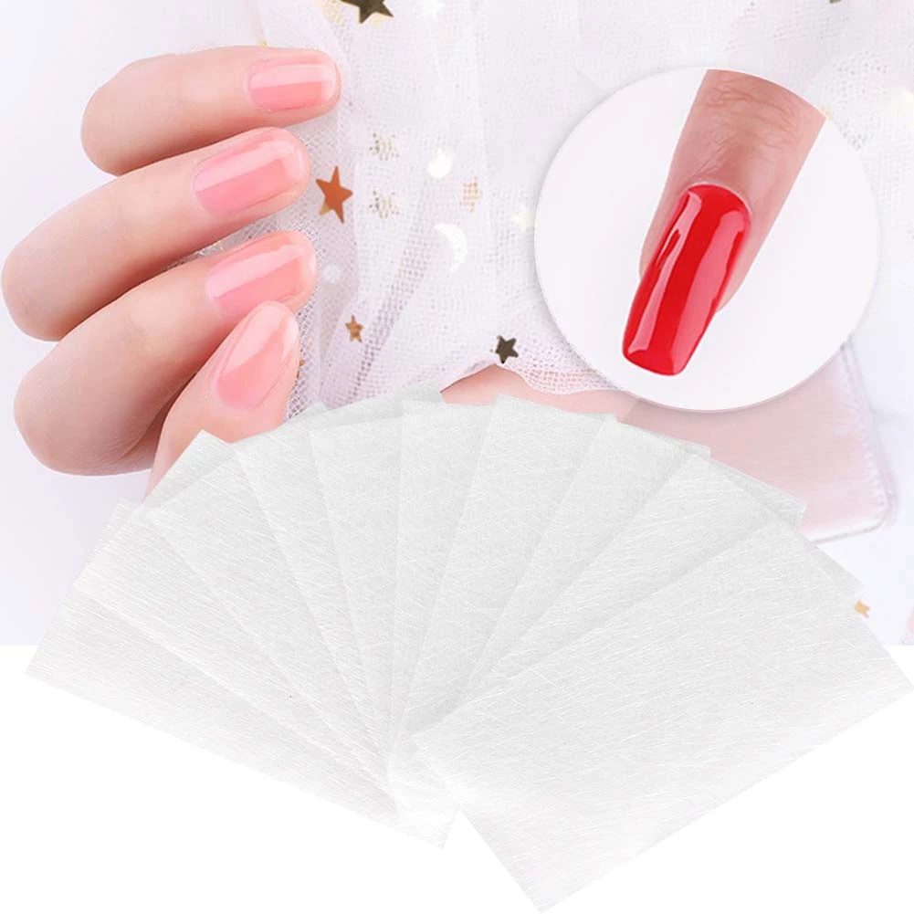10 шт. без бумажного держателя Быстрое расширение для дизайна ногтей Стекловолоконная пленка строительное