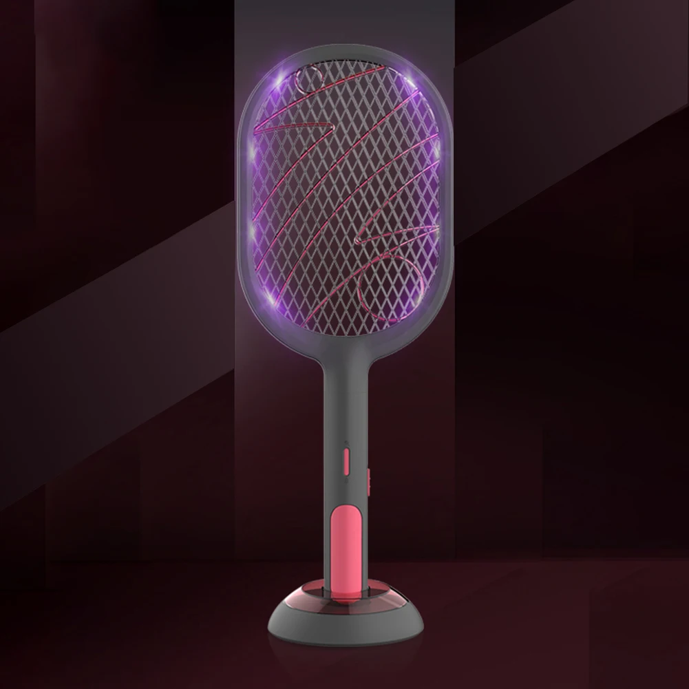 Electric Mosquito Swatter 2 Modes 1200mAh USB Rechargeable Home Fly Bug Zapper Racket Inserts Killer | Дом и сад