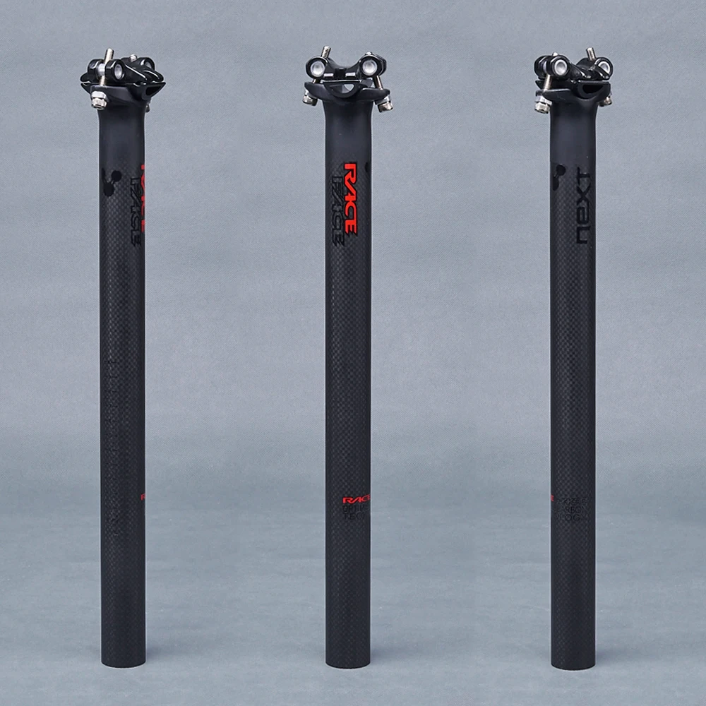 TOSEEK Гонка Лицо Рядом черный красный матовый труба из углеродистого волокна 3K