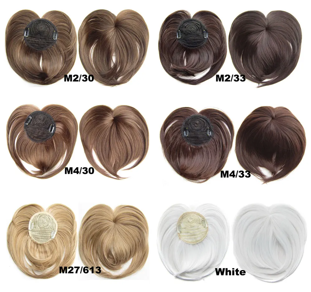 

34 colors Synthetic Clip in Hair Bang Heat Resistant Short Straight Fringe Extensions Piece Closure Hairpieces