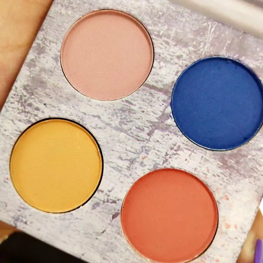 2019 Блеск Мерцающий 4 Цвета Палитра теней для век стойкий водонепроницаемый