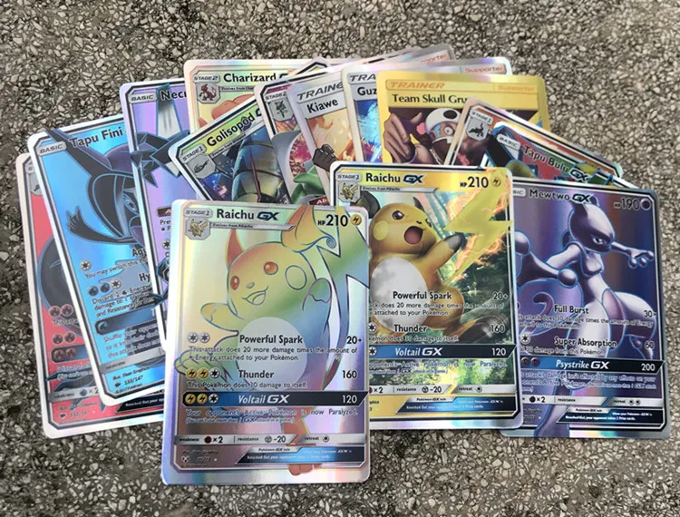 300 Pcs GX 20 60 100pcs MEGA Shining Tomy Pokemon Cards Game Battle Carte 200pcs Anime Trading Cards Album Book Kids Toys Gifts