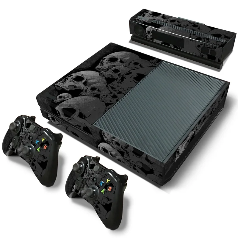 Skull design for X box one console sticker and 2 controllers XB OX ONE vinyl x skin sticker- | Электроника