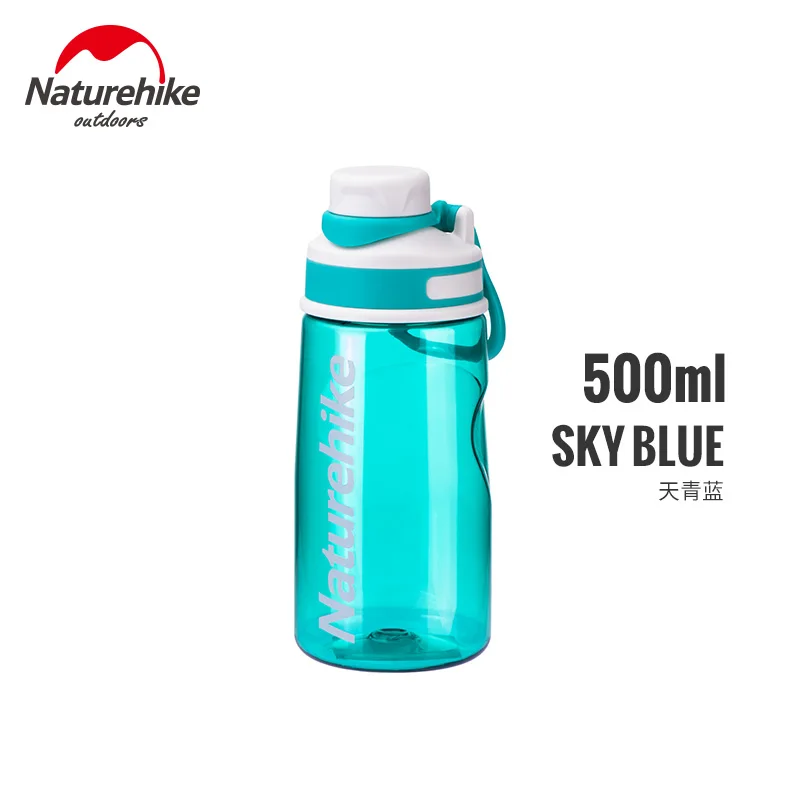 500ml blue Naturehike бутылка для воды 500 мл 700 мл пластиковая посуда для напитков Тур Спорт на открытом воздухе школа герметичная печать Тыква скалолазание бутылки для воды - Цвет: 500ml blue