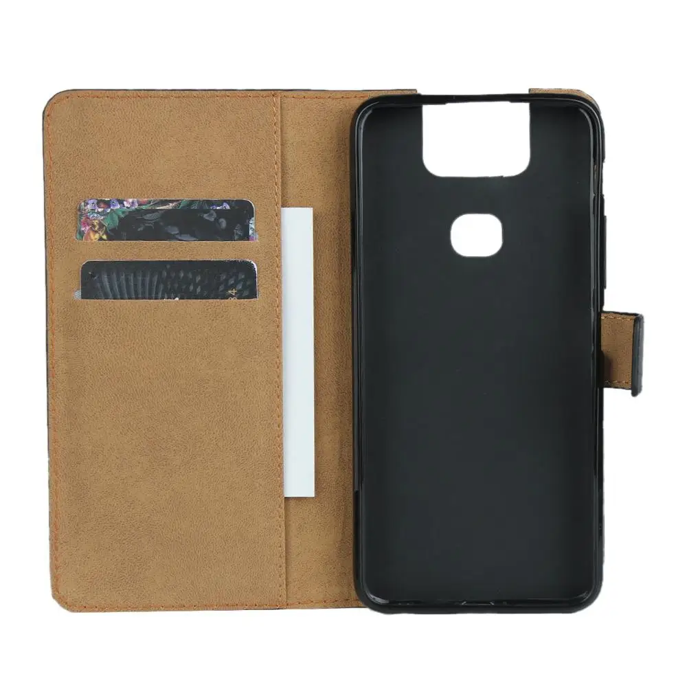 Real Genuine Leather Wallet Case For ASUS ZenFone 6 ZS630KL Cover Flip Mobile Phone Bag With Stand Card Holder | Мобильные телефоны