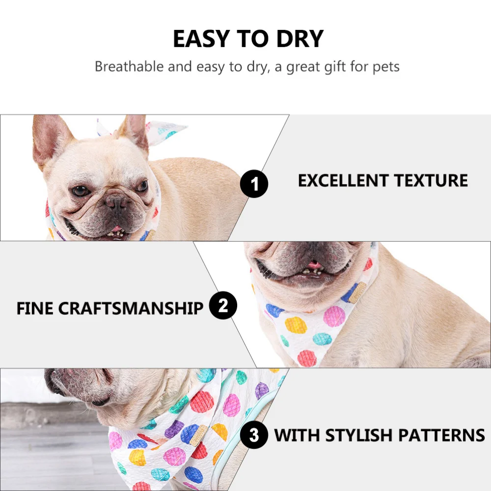 

Pet Triangles Scarf Cat Dog Saliva Towel Collar Neckerchief Printed Bib Bandana
