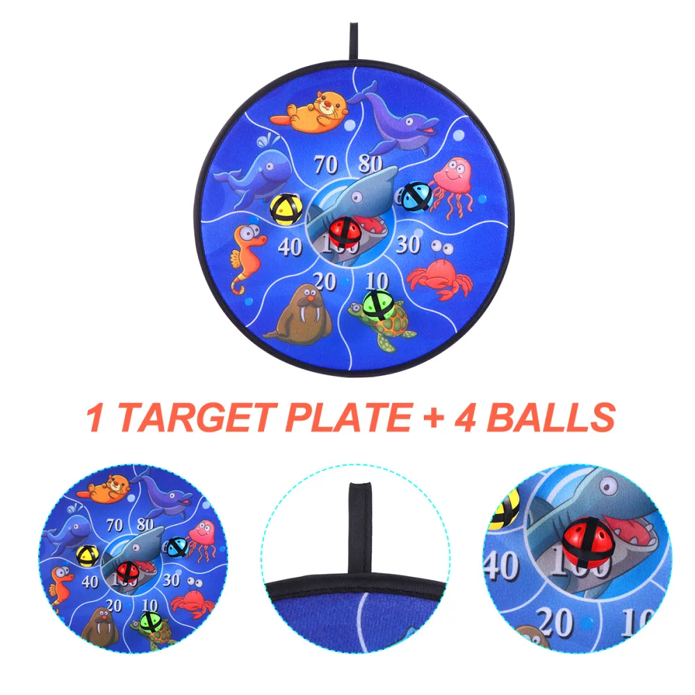 

1 Set Sticky Target Practical Cloth Art Throwing Darts Kids Gift