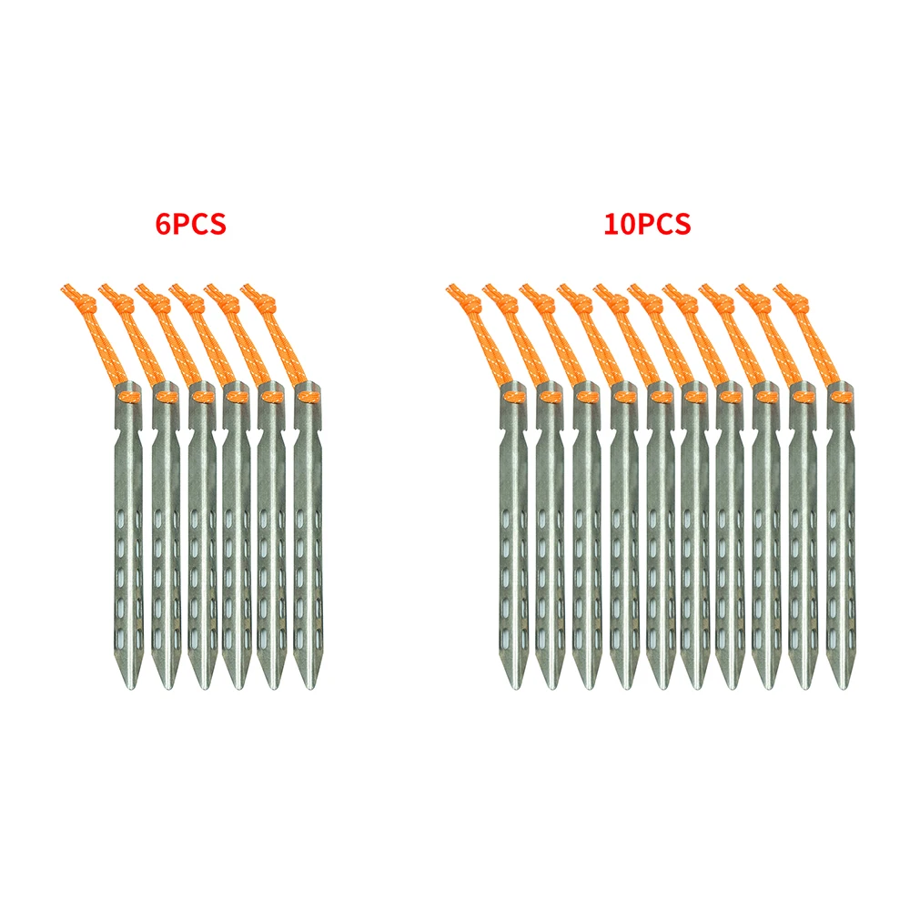 

Durable Titanium Tent Peg V Shape Titanium Spike Windproof Outdoor Camping Titanium Tent Nail Accessories Titanium Tent Stake