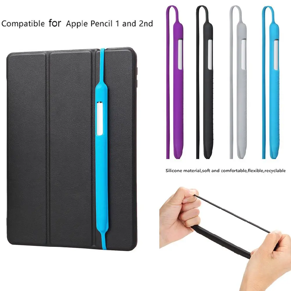Мягкий силиконовый чехол карандаш для Apple Pencil Generation 1 2 с полной защитой 360|Стилусы