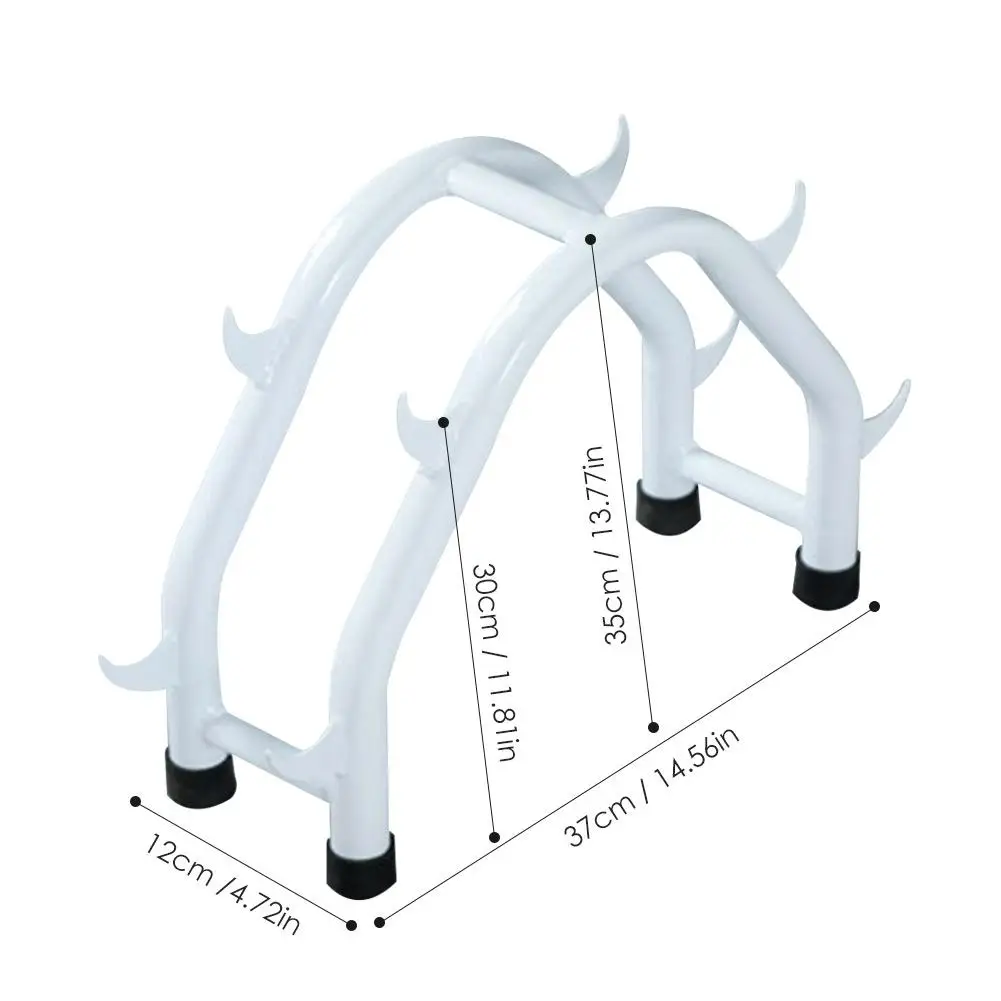 

Double-layers Dumbbell Stand Thickened Steel Round Pipe Antiskid Rubber Pad Dumbbell Placing Rack Dumbbell Bracket Bearing 100kg