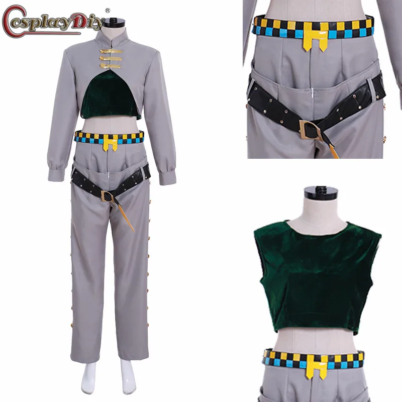 

Cosplaydiy JoJo's Bizarre Adventure Diamond Is Unbreakable Cosplay Rohan Kishibe Costume Unisex Outfits Halloween Custom Made