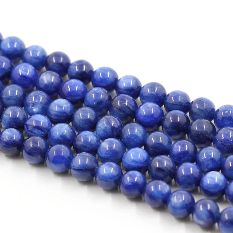 Бусины из голубого кианита для изготовления ювелирных изделий 6/8/10 мм | Украшения