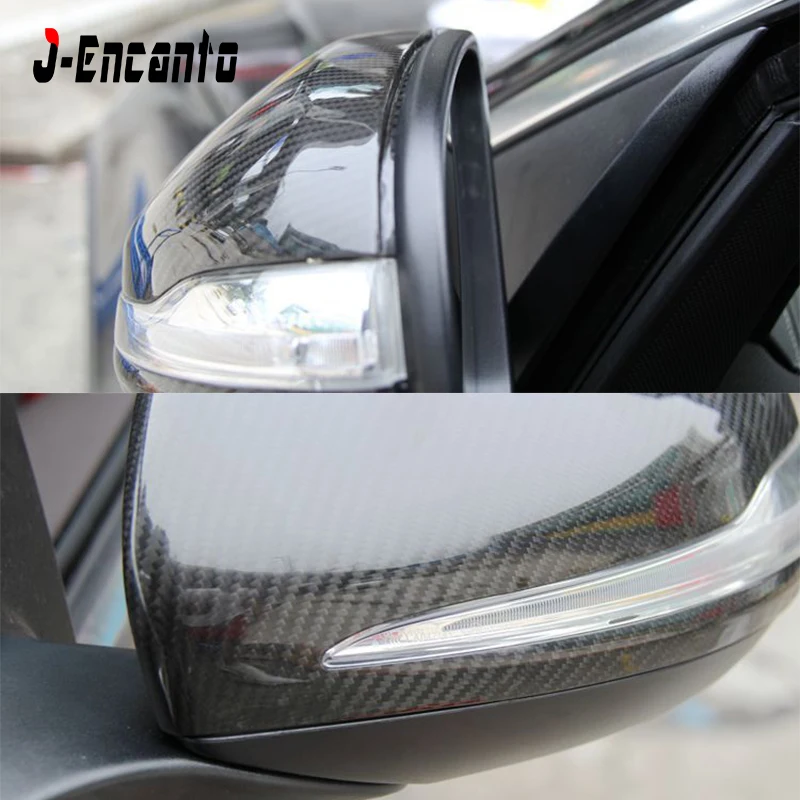 

RHD LHD DRY% Carbon Fiber Side Rearview Mirror Cap Cover Trim for Mercedes Benz C E S CLS GLC class W205 W213 Car Accessories