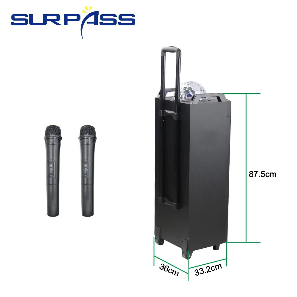 Портативный беспроводной Bluetooth динамик мощный профессиональный звуковой