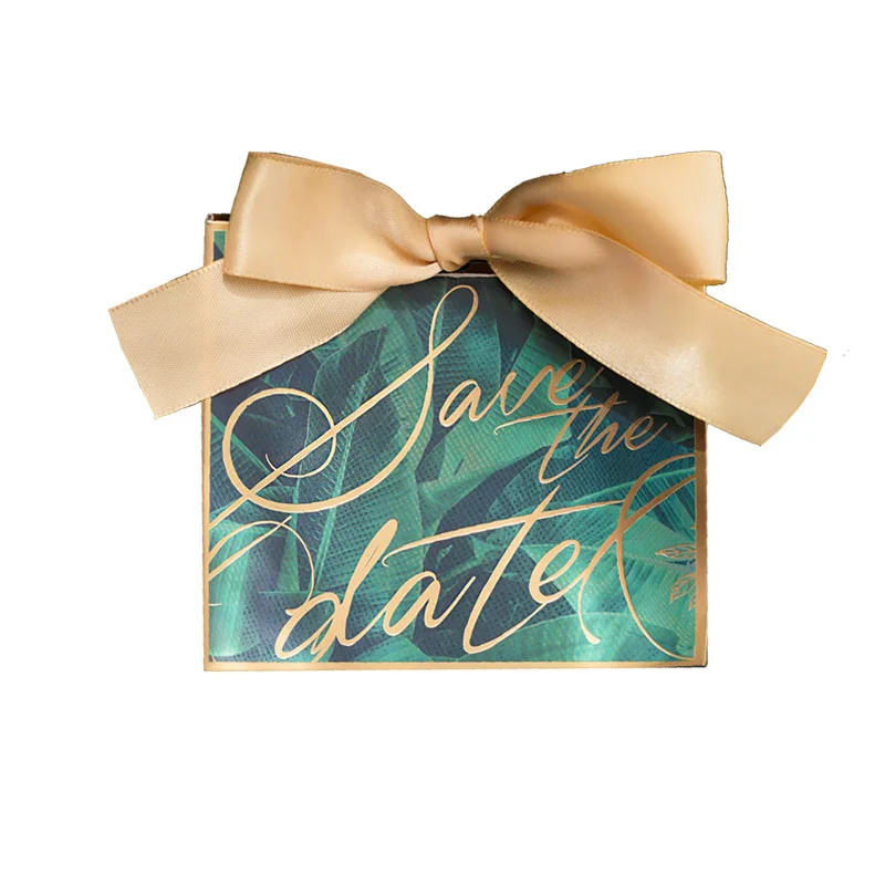 Подарочные украшения на день рождения Рождество свадьбу зеленые бумажные