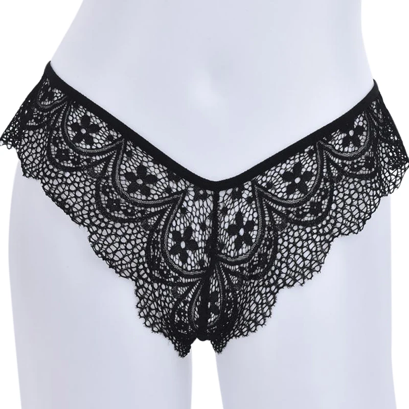 

White/Black Panties Underwear Woman Lace Thong Sexy Briefs Lingerie Woman Thong T-back Lace Female Low Waist Women's Panties