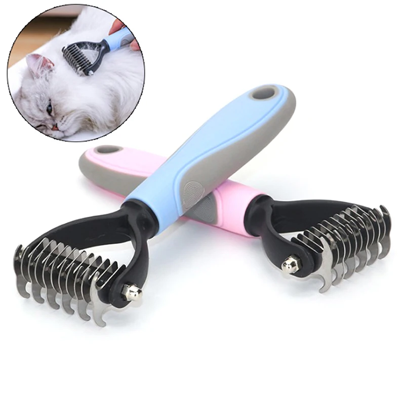 Расческа для кошек и собак двусторонняя из нержавеющей стали|Груминг| |