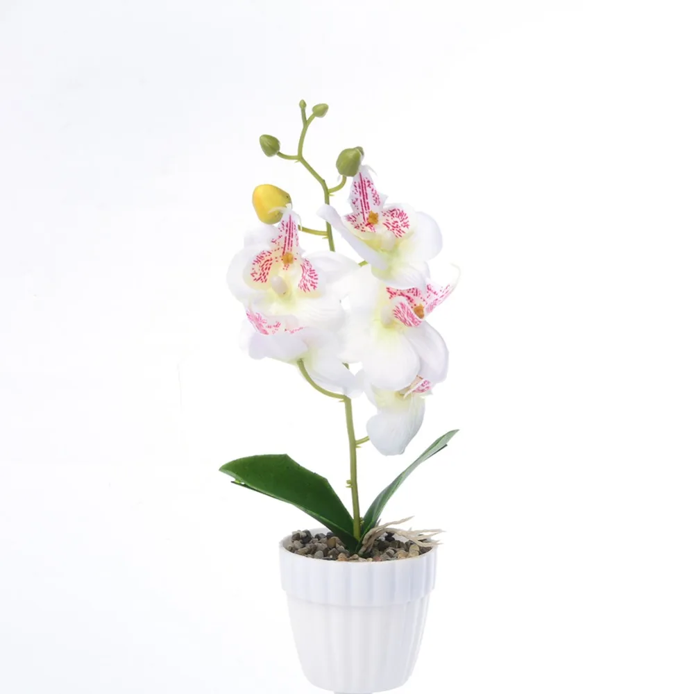 3D искусственная Орхидея, Бабочка Цветы Поддельные моли flor Орхидея цветок для дома свадьба DIY Украшение модный домашний декор Свадьба D