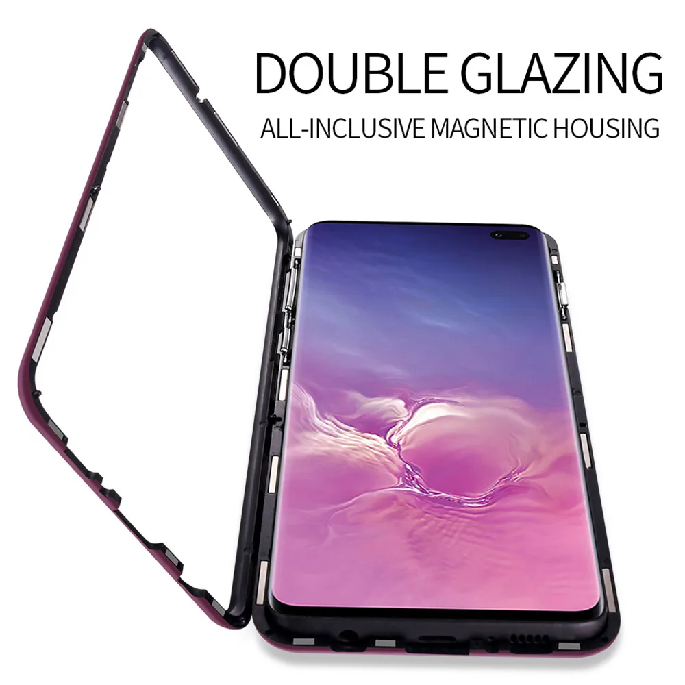 Роскошные кожаные Магнитная Адсорбция металлический корпус для iPhone XR XS MAX X 11 Pro