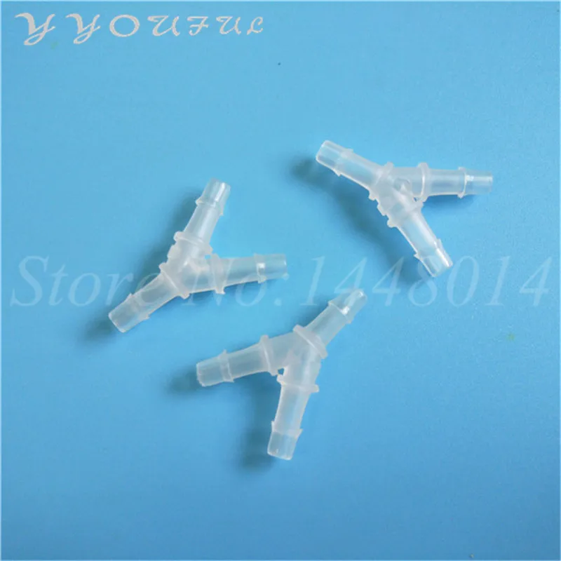 Eco solvent UV printer ink tube connector Y shape for Epson DX4 DX5 head Roland Allwin Xuli Aifa damper clips 4X3MM 50pcs | Компьютеры и