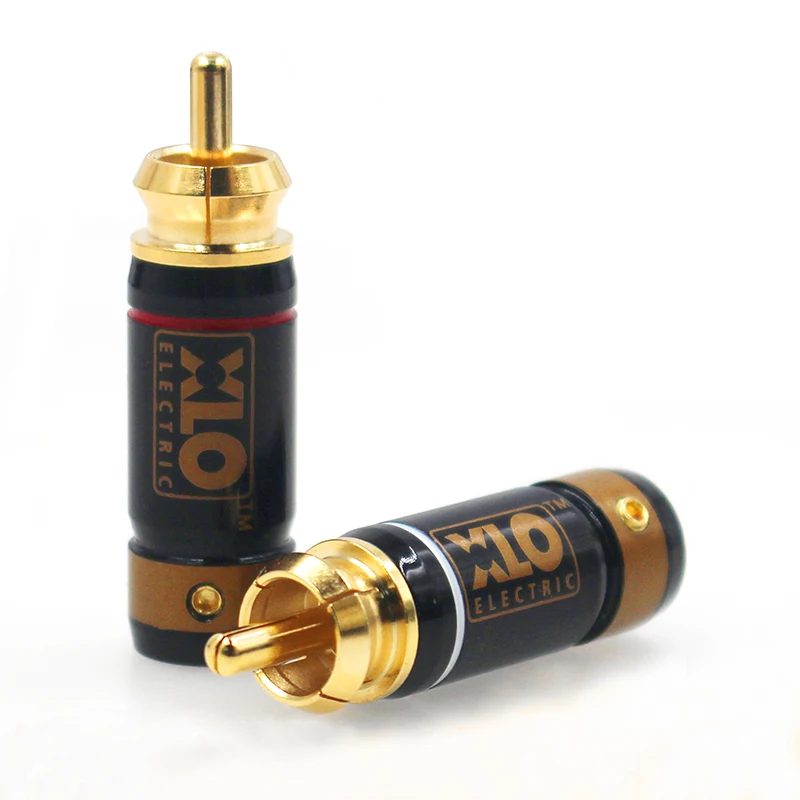 DIYLIVE HiFi XLO/высота RCA Лотос голова сигнальная линия разъем Чистая медь позолоченный