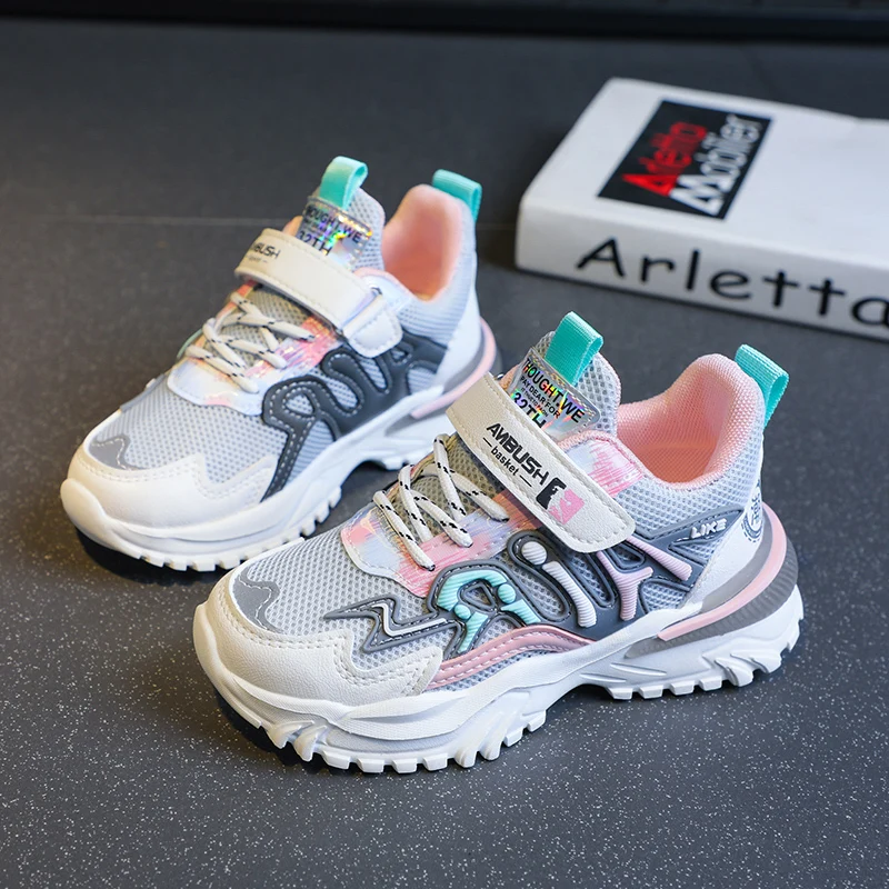 

Children Shoes Girls 2021 Autumn Kids Sports shoes For Girl Children's Sneakers Fashion Casual Child Shoes Chaussure Enfant Pink