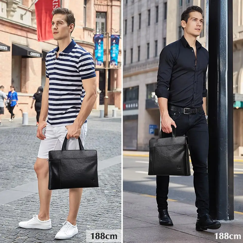 Мужская сумка из натуральной кожи для ноутбука короткий чехол s тонкая